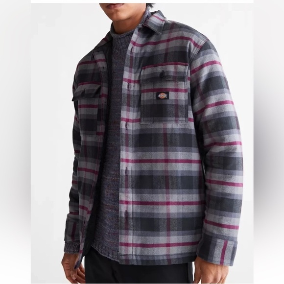 Dickies Other - Men’s Dickies Moulton plaid oversized button down collared jacket shacket Med